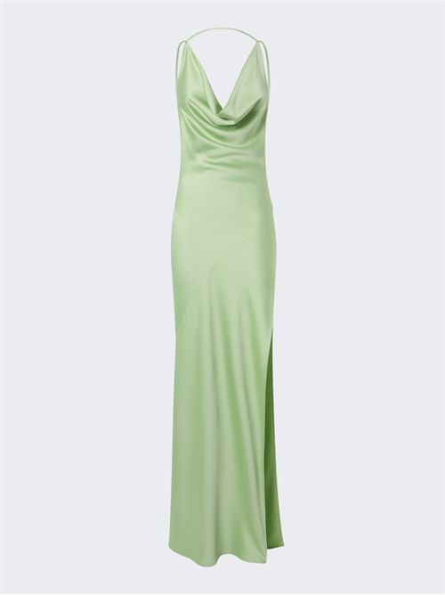 Vera Maxi Dress in Liquid Satin with Cowl Neck THE ANDAMANE | TM170157ATNP229428